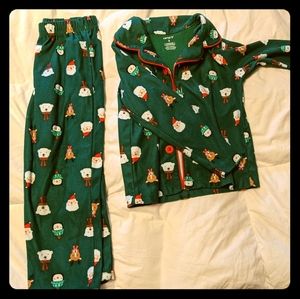 Boys flannel Christmas pajamas